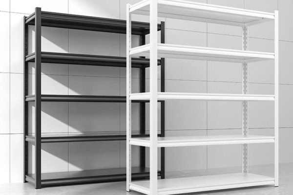 Slotted angle shelves