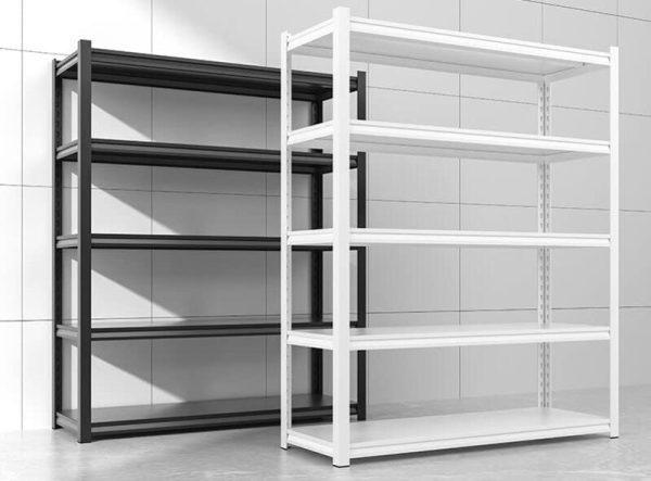 Slotted angle shelves