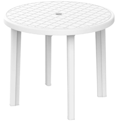plastic circle table
