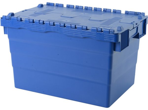 plastic crate with lid