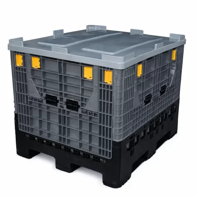 Collapsible pallet box